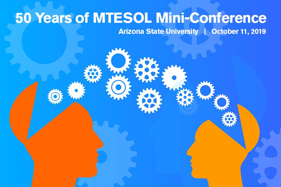 Graphic for ASU's 50 Years of MTESOL Conference in 2019