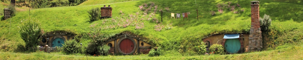 Image of a Hobbit House in New Zealand