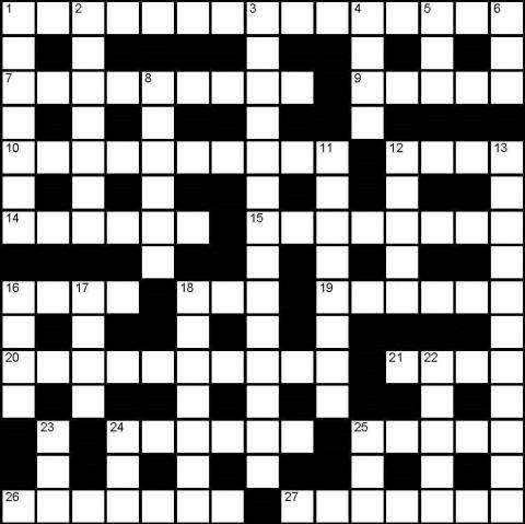 Spring 2016 crossword puzzle designed by Alberto Rios.