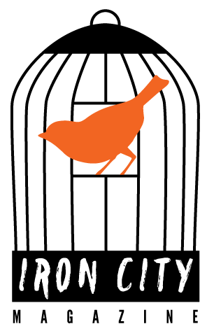 Iron City Magazine masthead. Artwork by Natalie Volin.