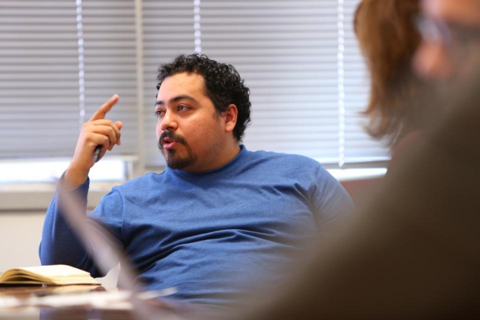 SILC graduate student Jose Gomez / Photo by Bruce Racine