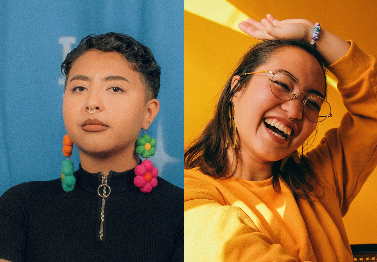 Images of scholarship winners Cari Muñoz and Frankie Concepcion
